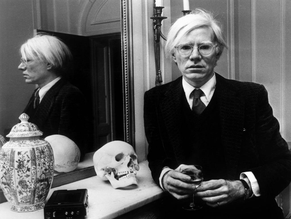 Andy Warhol in London, November 12th, 1975  by Bridgeman Images on GIANT ART - black and white photography