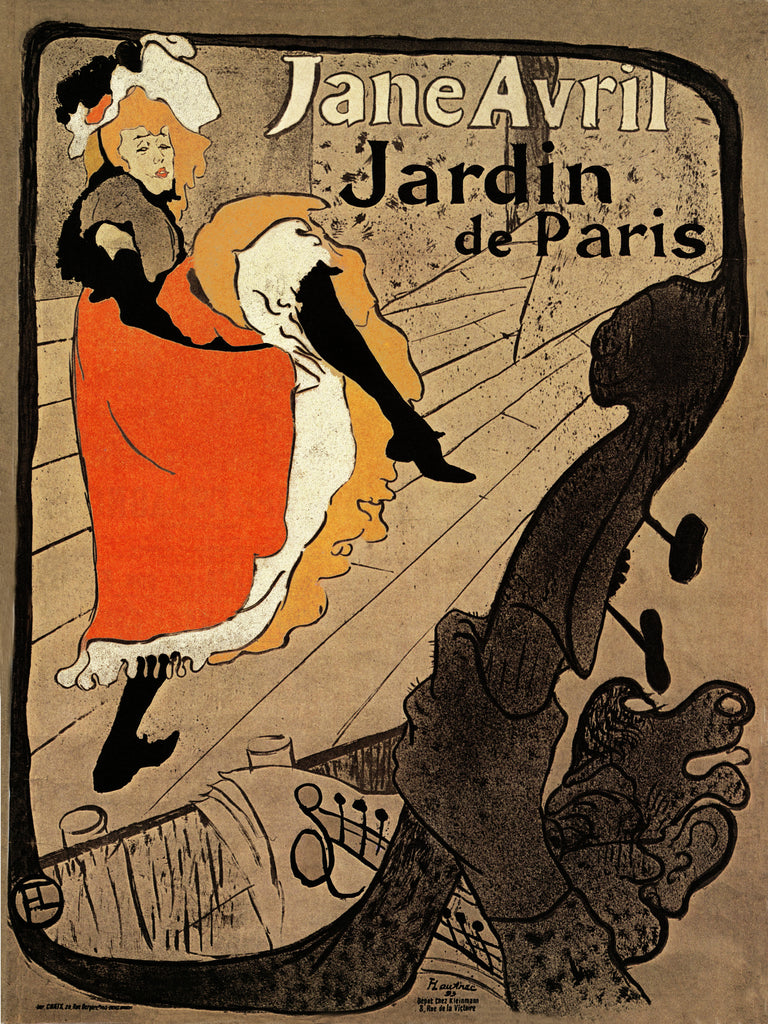 Jane Avril by Toulouse Lautrec on GIANT ART - museums