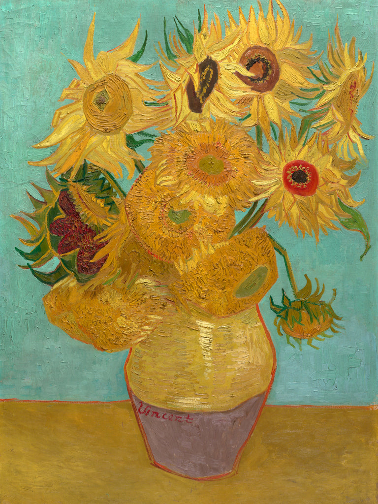 Sunflowers on Blue, 1888 by Vincent van Gogh on GIANT ART - museums