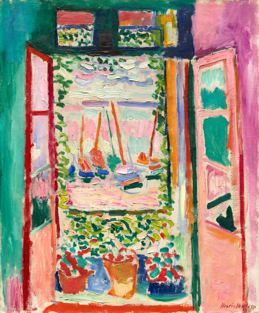 open window, Collioure by Henri Matisse on GIANT ART - pink landscape