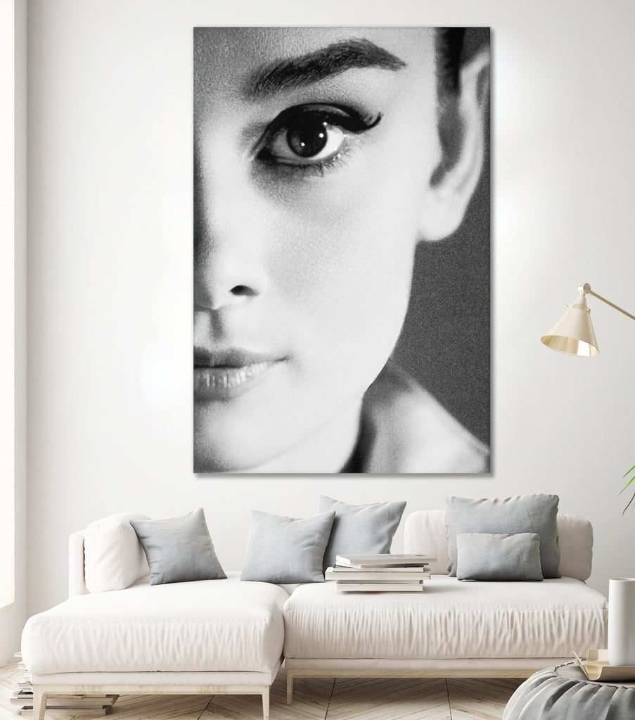 Audrey Hepburn by M Studio on GIANT ART - black and white photography 