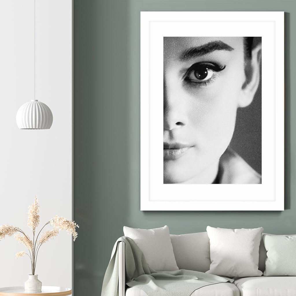 Audrey Hepburn by M Studio on GIANT ART - black and white photography 