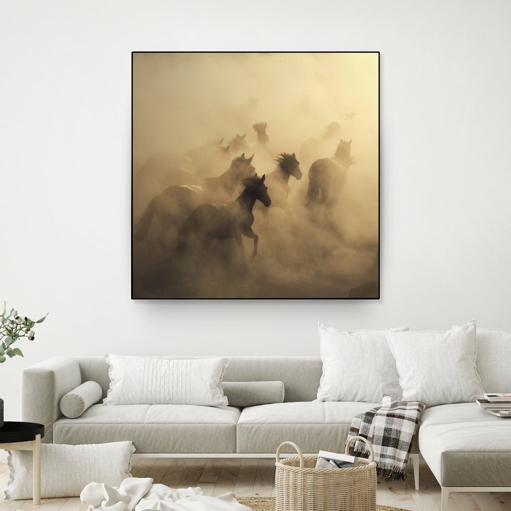 migration of horses by Huseyin on GIANT ART - animals horses