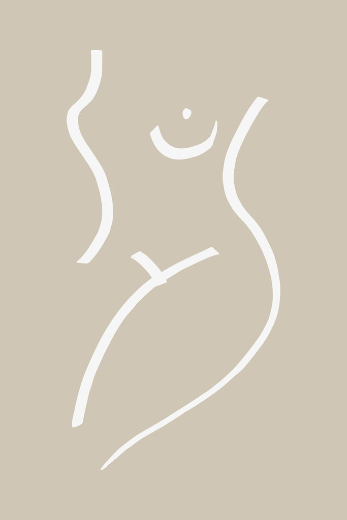 Body Sketch Sand by Pictufy on GIANT ART - line art woman