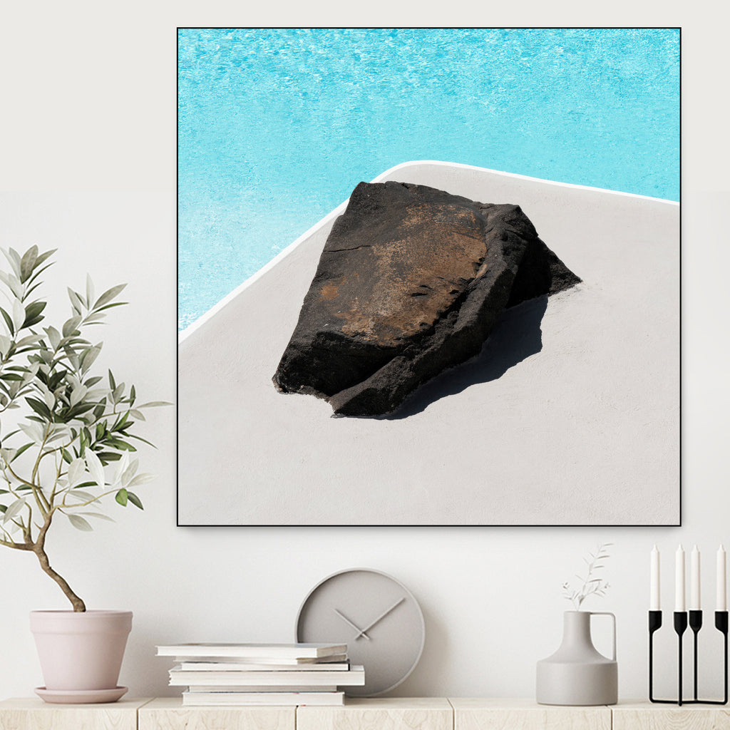 Rock By The Pool by Minorstep on GIANT ART - abstract rock