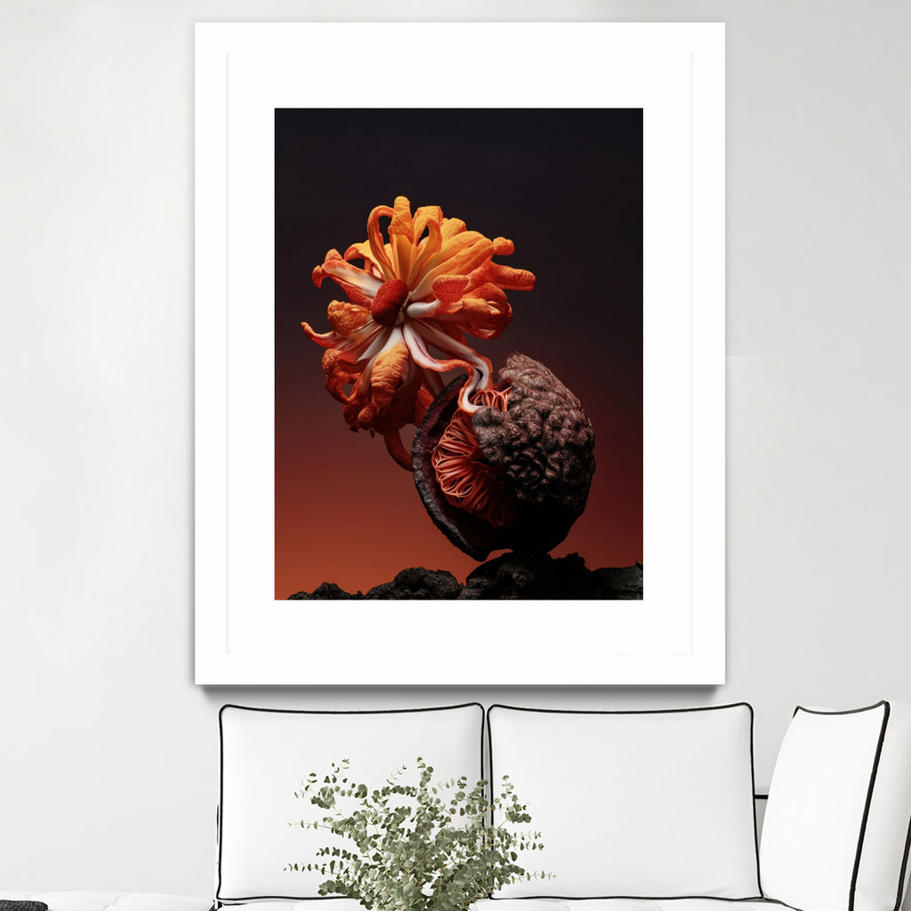 Still Life Flowers No4 by Minorstep on GIANT ART - red flowers and plants studio