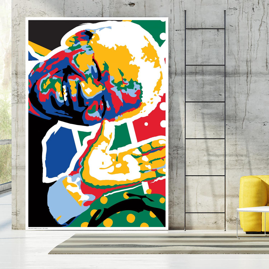 Madiba par Ray Lengelé sur GIANT ART - célébrités jaunes