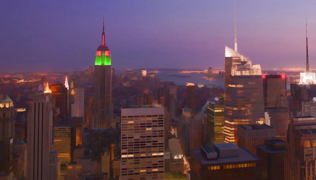 New York vue 2 par Jefd sur GIANT ART - scène de ville violette