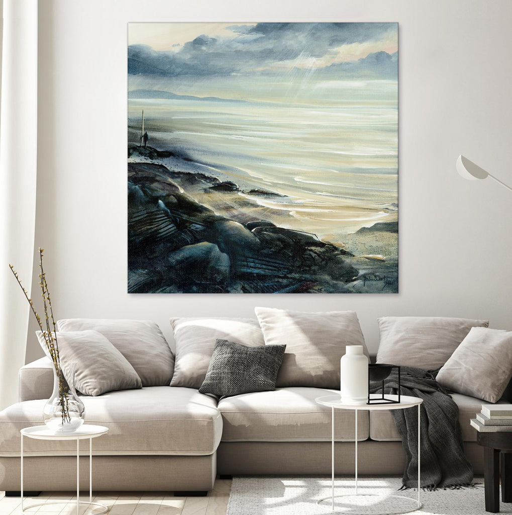 Reflexion de Roland Palmaerts sur GIANT ART - scène de mer grise
