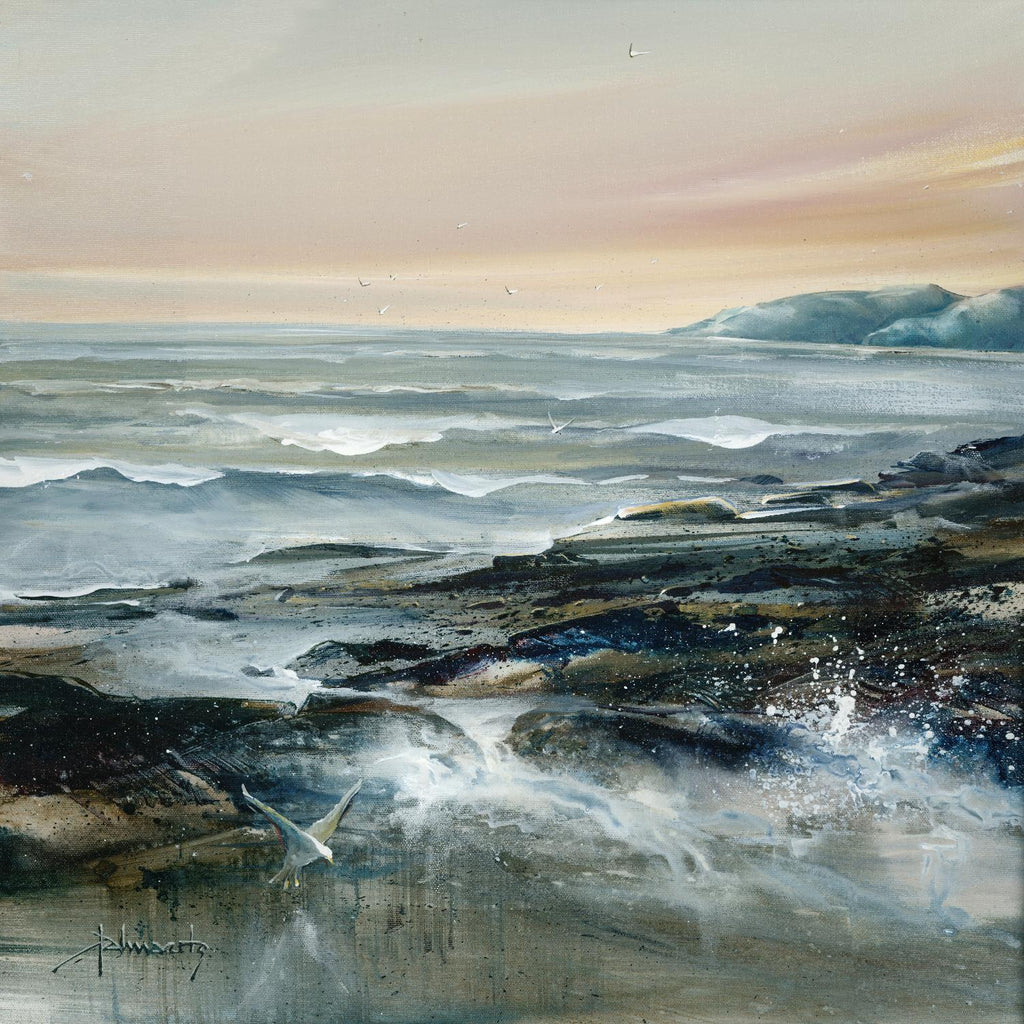 Flaux Flottant de Roland Palmaerts sur GIANT ART - scène de mer grise