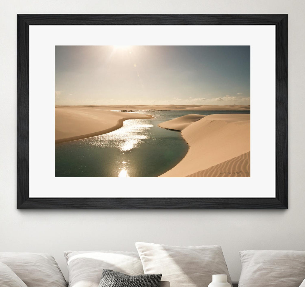Soft Sunset by Daniel Stanford on GIANT ART - beige landscape sand