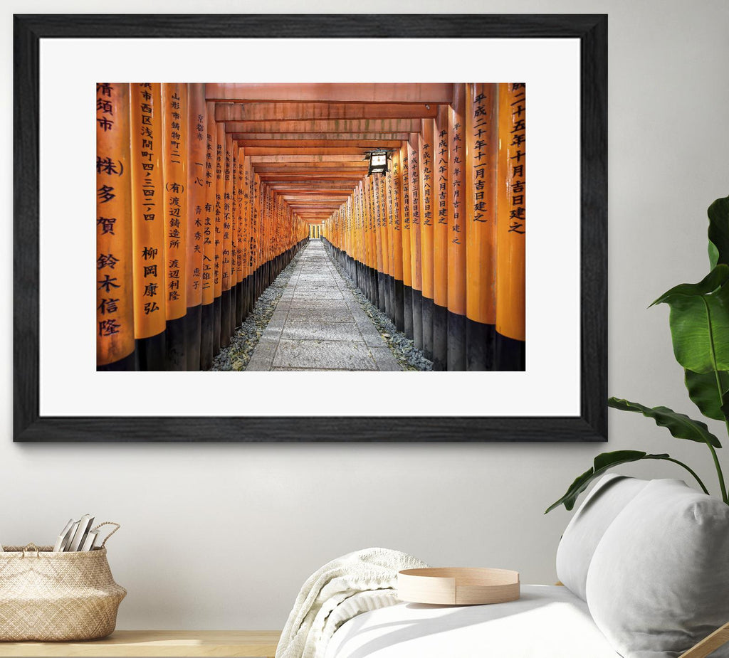 Fushimi Inari Shrine, Kyoto par Nick Jackson sur GIANT ART - art photo orange