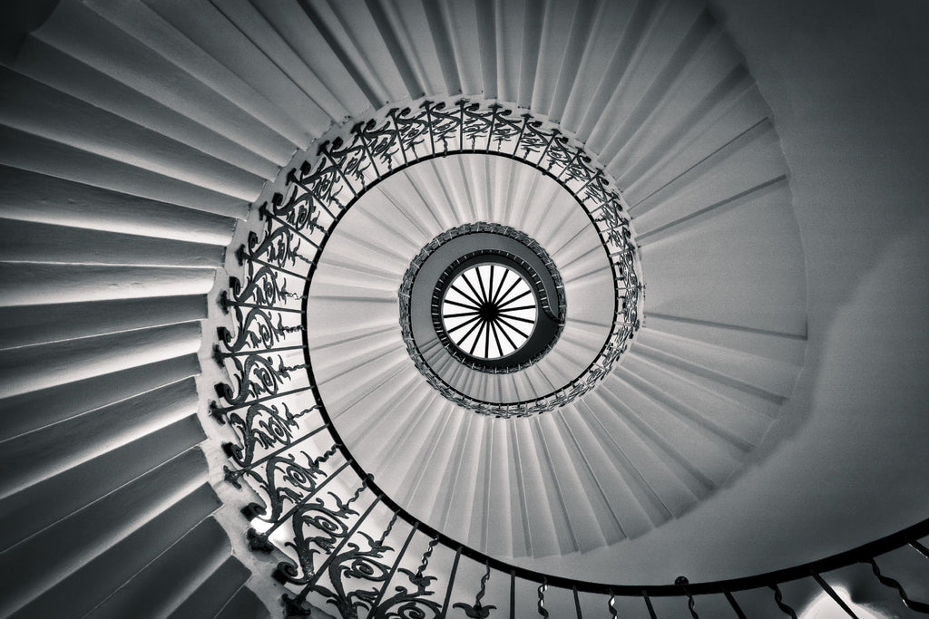 The Tulip Staircase, Greenwich, par Nick Jackson sur GIANT ART - architecture noire