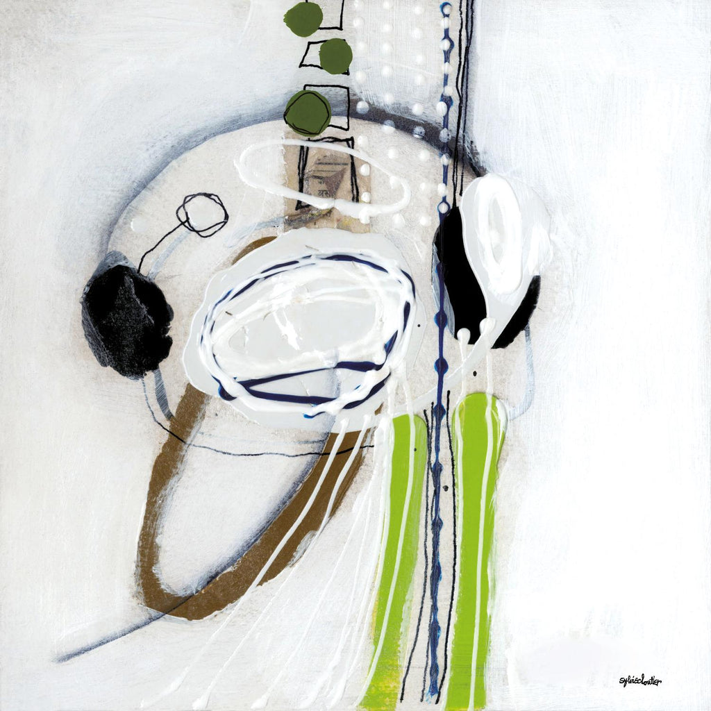 Tour de piste 4 par Sylvie Cloutier sur GIANT ART - abstrait vert
