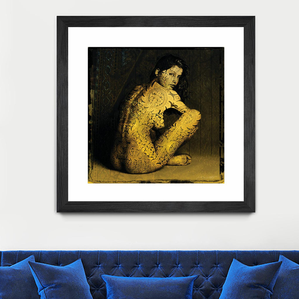 Laetitie Casta Nude par Daniel Stanford sur GIANT ART - art photo marron