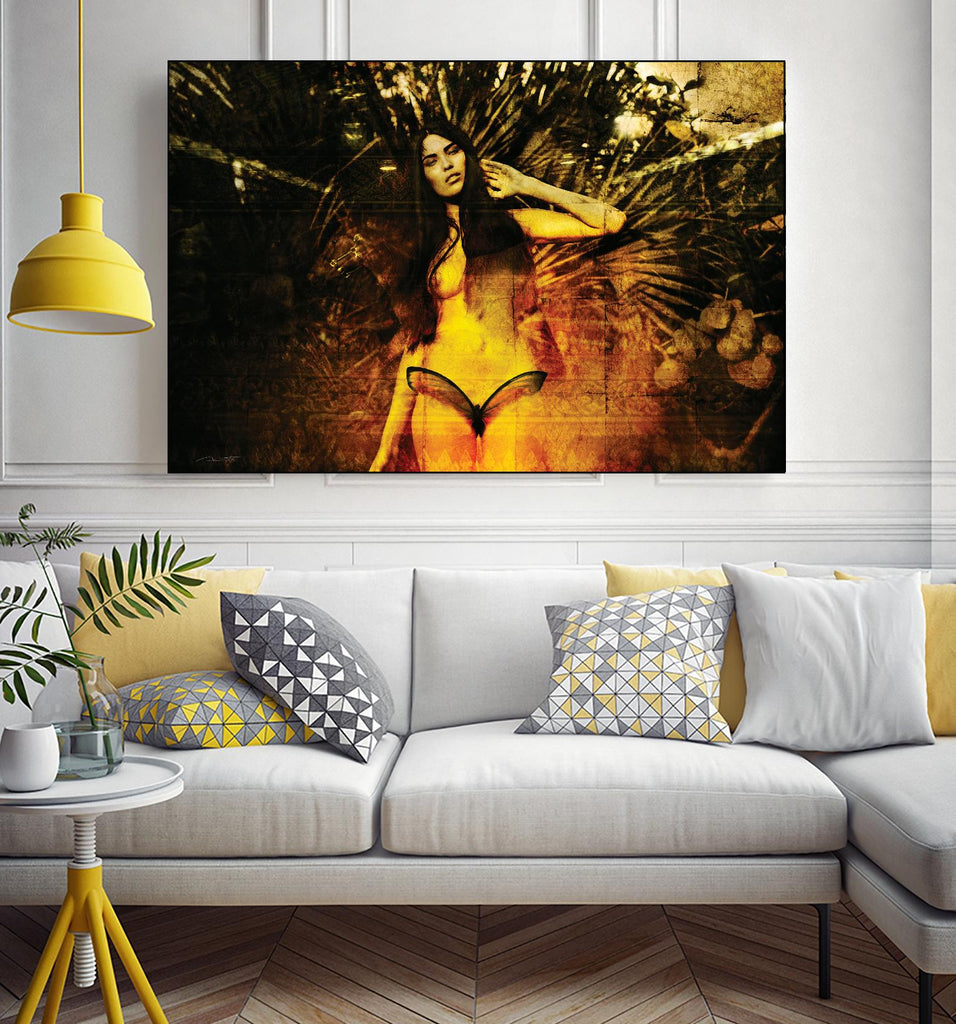 Butterfly par Daniel Stanford sur GIANT ART - art photo jaune