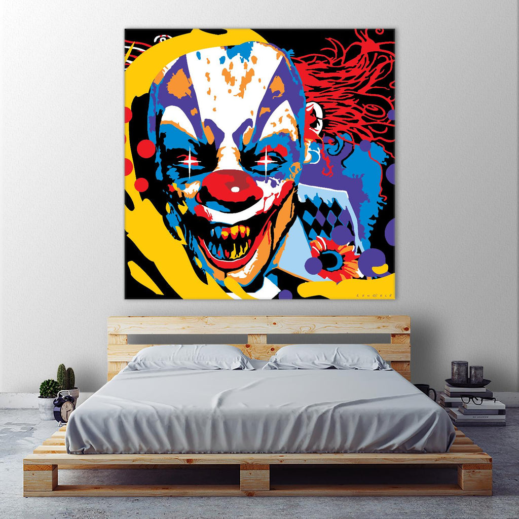Clown de Ray Lengelé sur GIANT ART - red street art horror