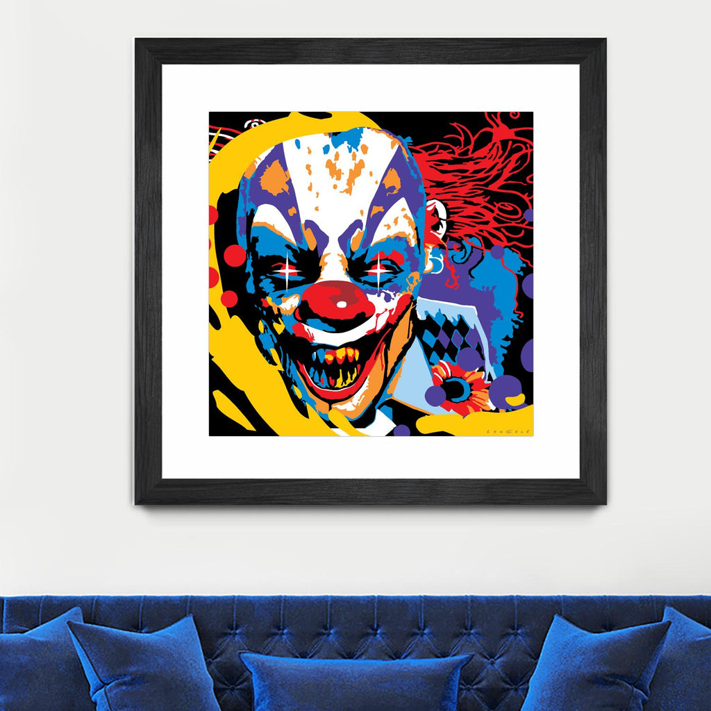 Clown de Ray Lengelé sur GIANT ART - red street art horror
