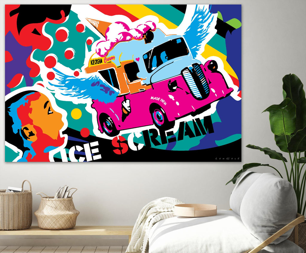 IceScream de Ray Lengelé sur GIANT ART - pink art pour enfants bus