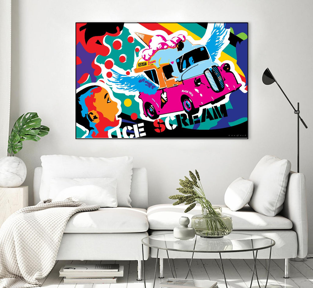 IceScream de Ray Lengelé sur GIANT ART - pink art pour enfants bus