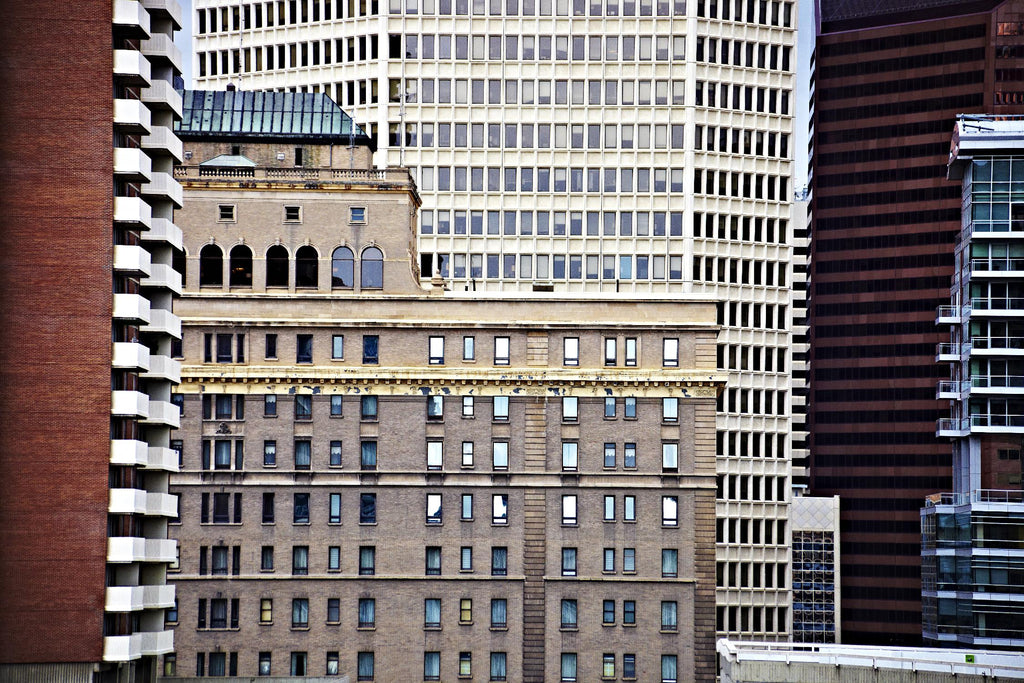 Buildings I by Peter Morneau on GIANT ART - grey photo art