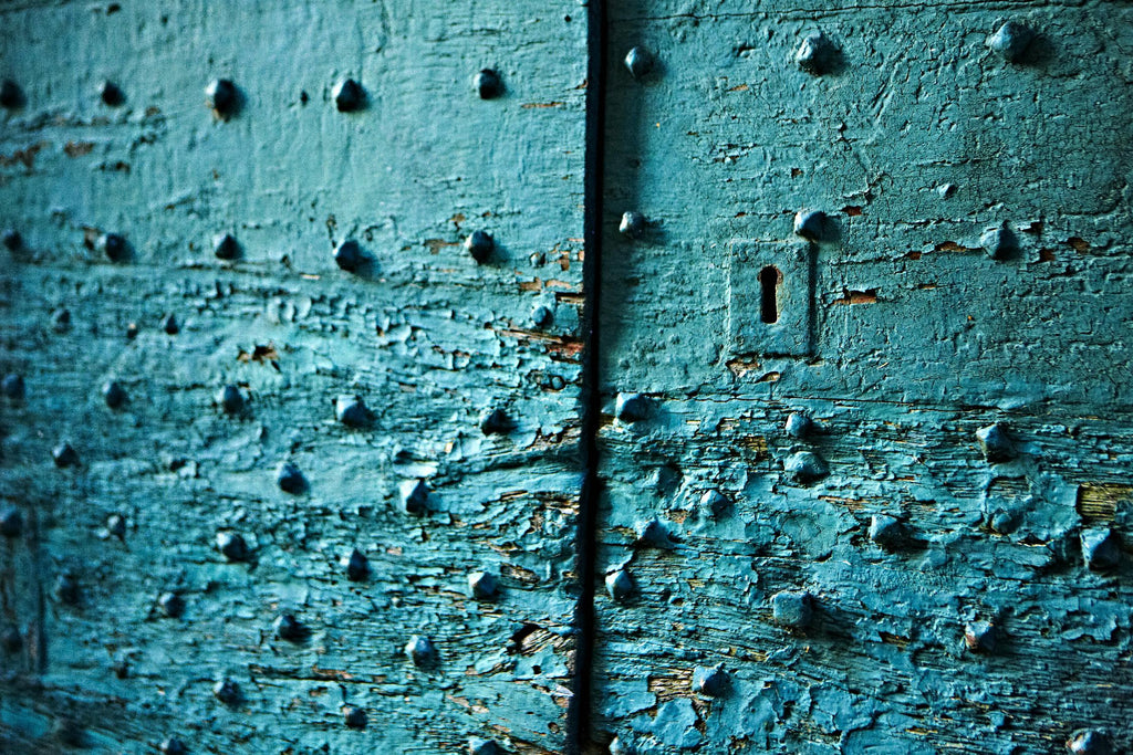 Turquoise rust de Peter Morneau sur GIANT ART - black photo art