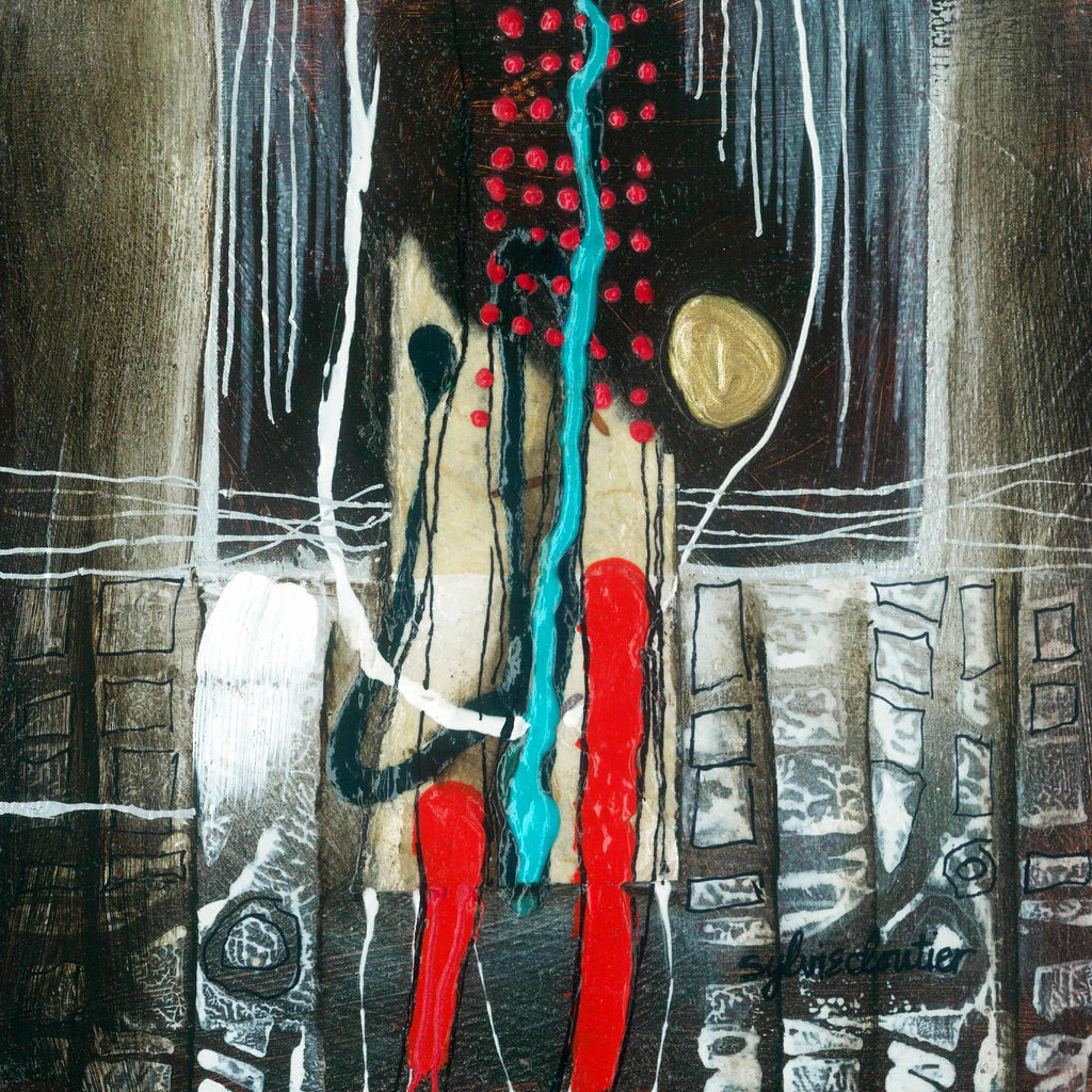 La broue dans l'toupet by Sylvie Cloutier on GIANT ART - brown abstract