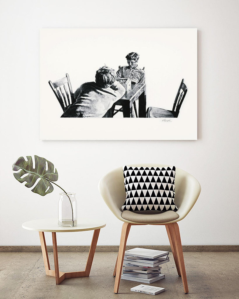On the table by Gill Alexander on GIANT ART - white black & white hommes