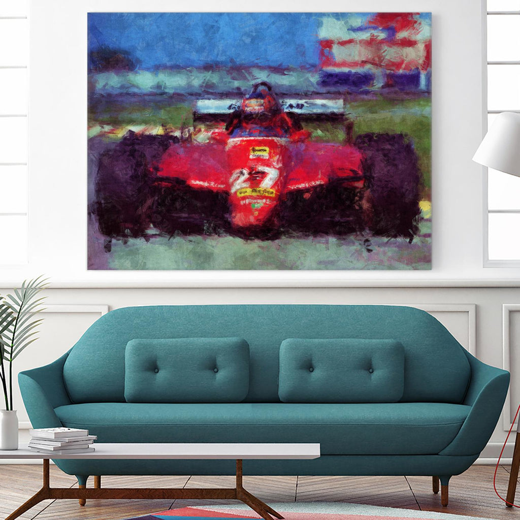 Formula 1 - IV by Jean-François Dupuis on GIANT ART - red transportation automobile