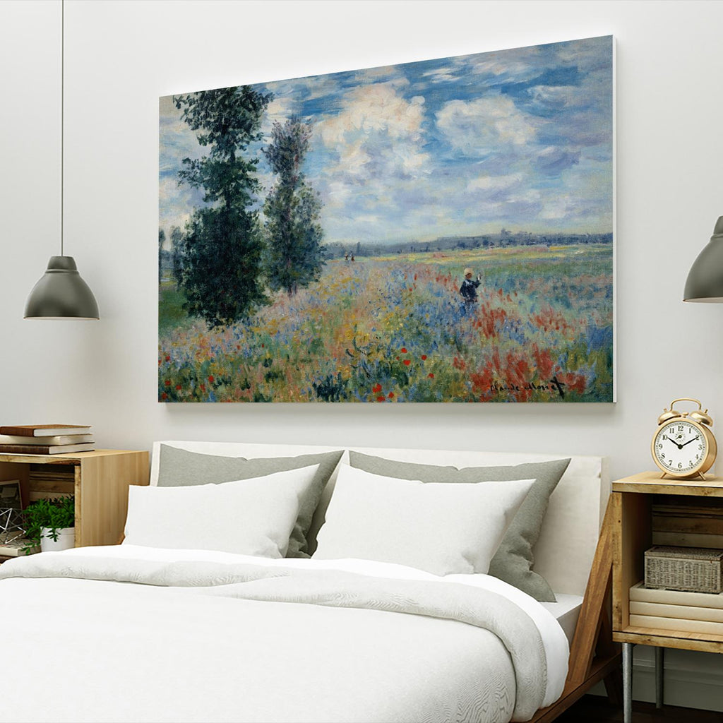 Poppy Field by Claude Monet on GIANT ART - green masters champ fleuri