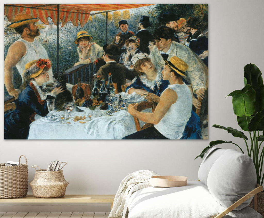 Déjeuner du canotier d'Auguste Renoir sur GIANT ART - repas des maîtres bleus