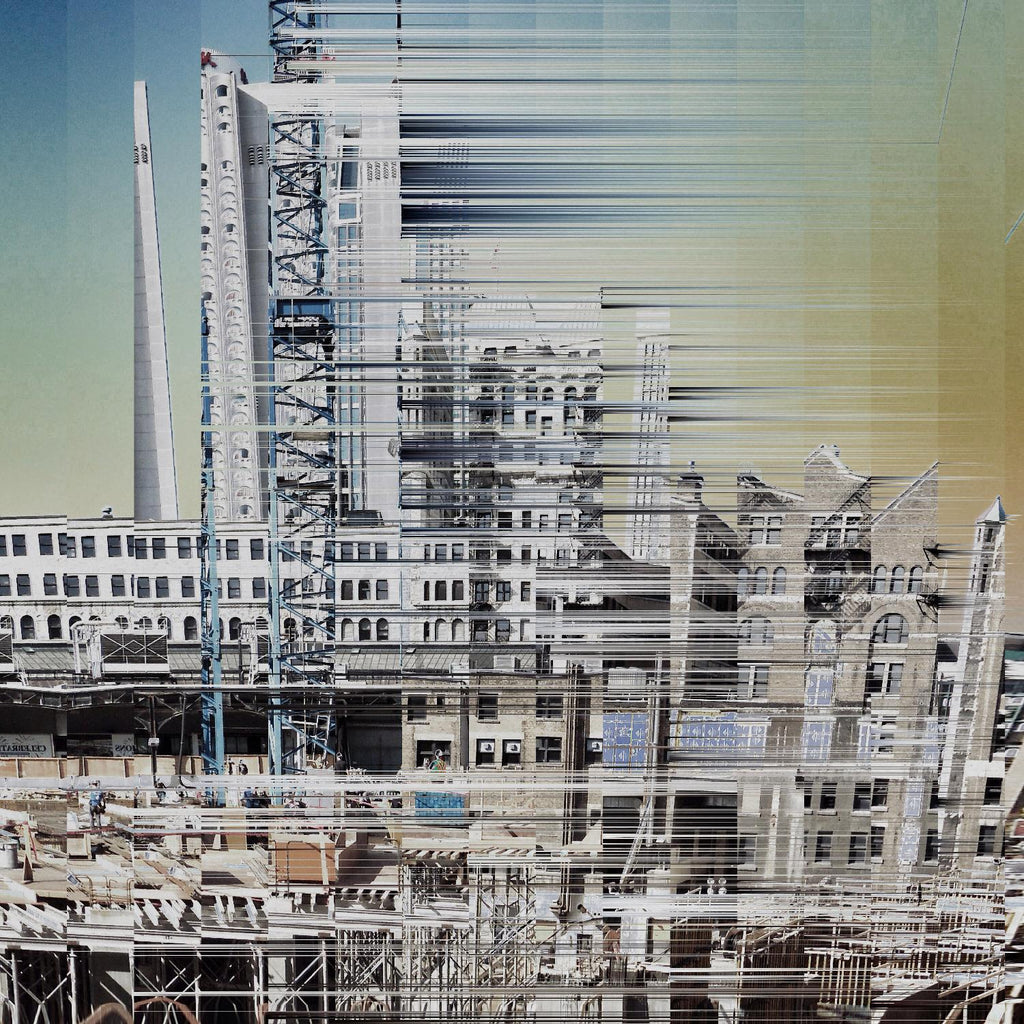 Urban Abstract 6 de Jean-François Dupuis sur GIANT ART - usine linéaire beige