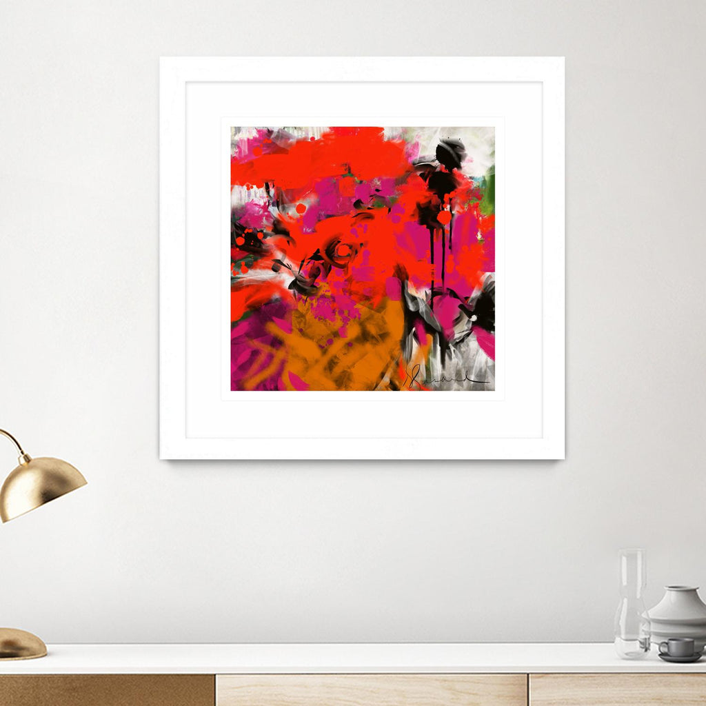 Joy par Doris Savard sur GIANT ART - red digital fleurs contemporaines