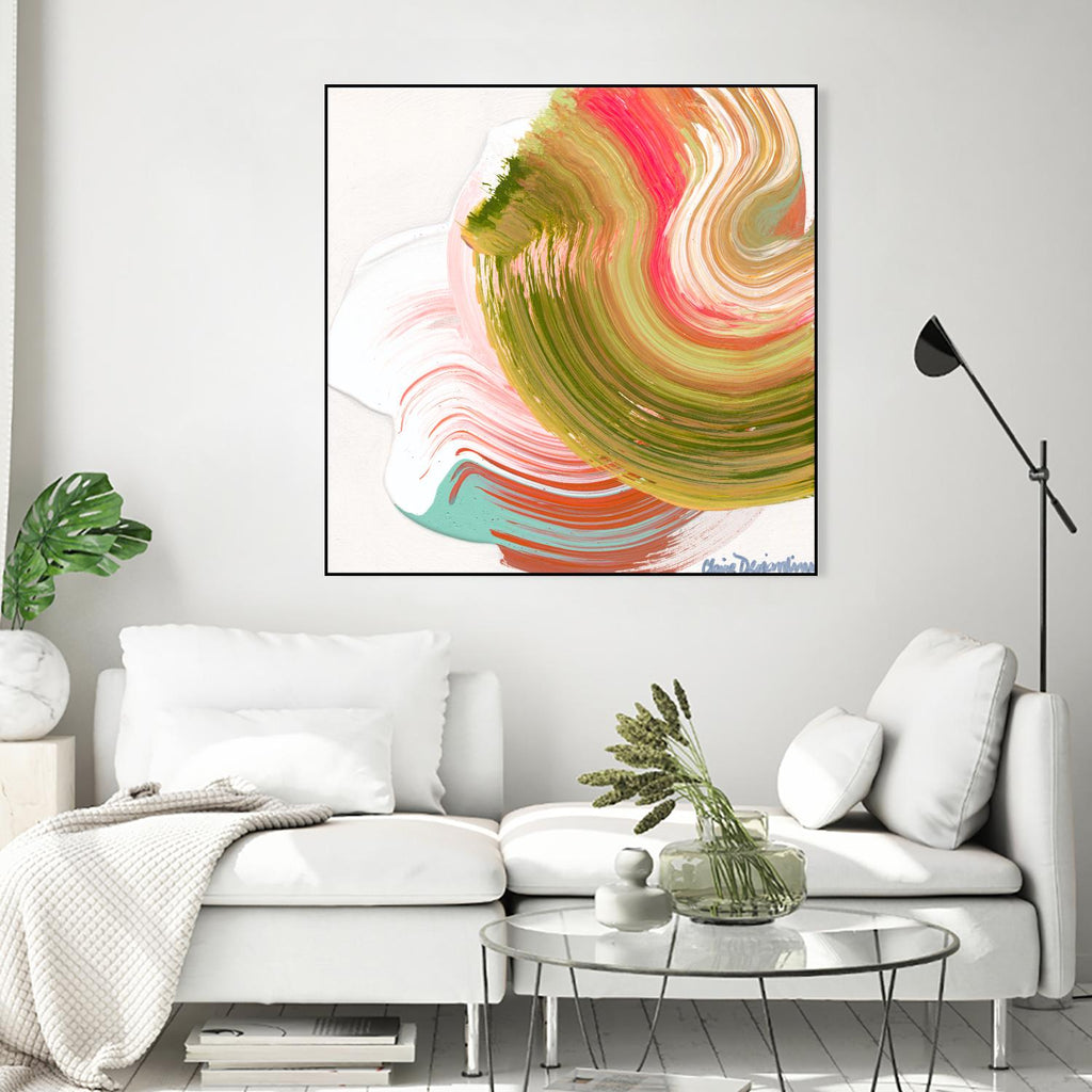 Night on the town by Claire Desjardins on GIANT ART - orange abstract