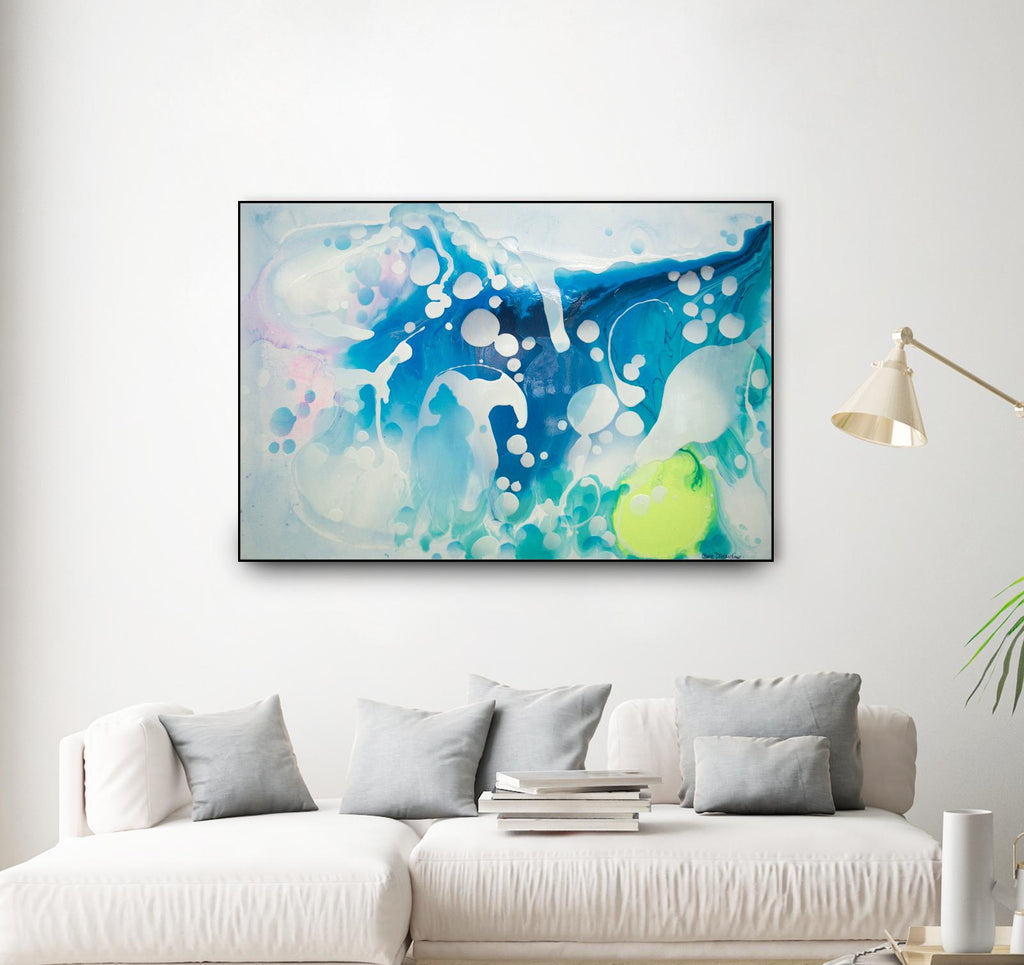 Create a Splash by Claire Desjardins on GIANT ART - yellow abstract