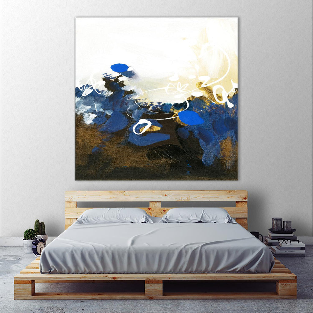 Blue Abstract par Meejlau sur GIANT ART - abstrait bleu