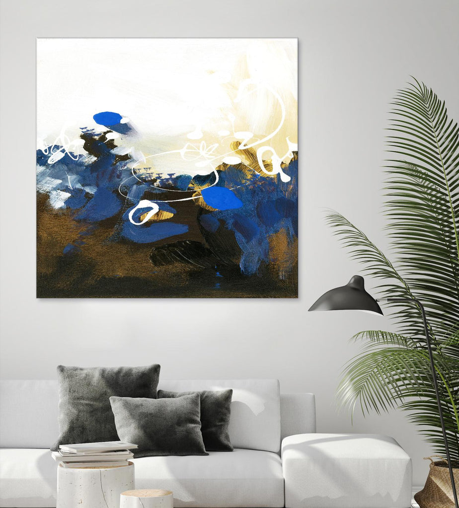 Blue Abstract par Meejlau sur GIANT ART - abstrait bleu