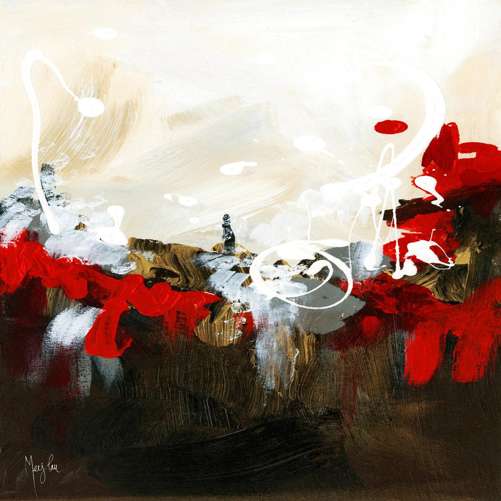 Abstrait rouge par Meejlau sur GIANT ART - abstrait rouge