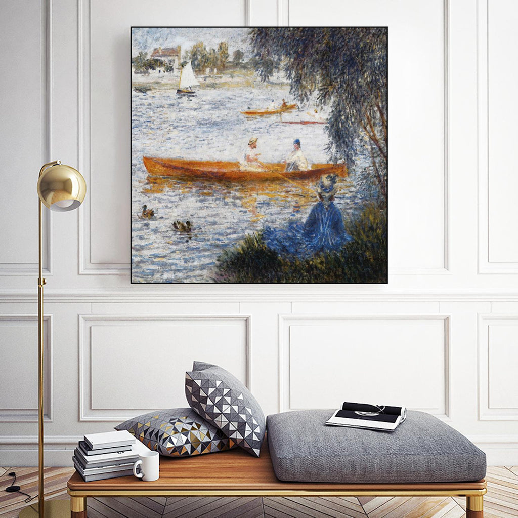 Canotier à Argenteuil by Auguste Renoir on GIANT ART - orange masters chaloupe