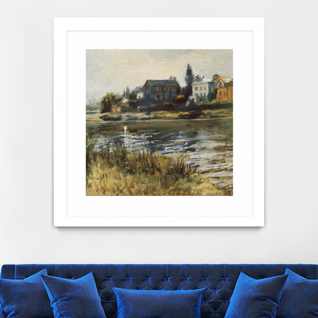 La Seine à Chatou d'Auguste Renoir sur GIANT ART - green masters rivière