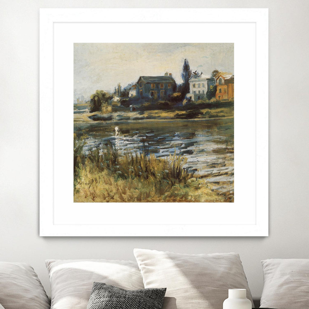 La Seine à Chatou d'Auguste Renoir sur GIANT ART - green masters rivière
