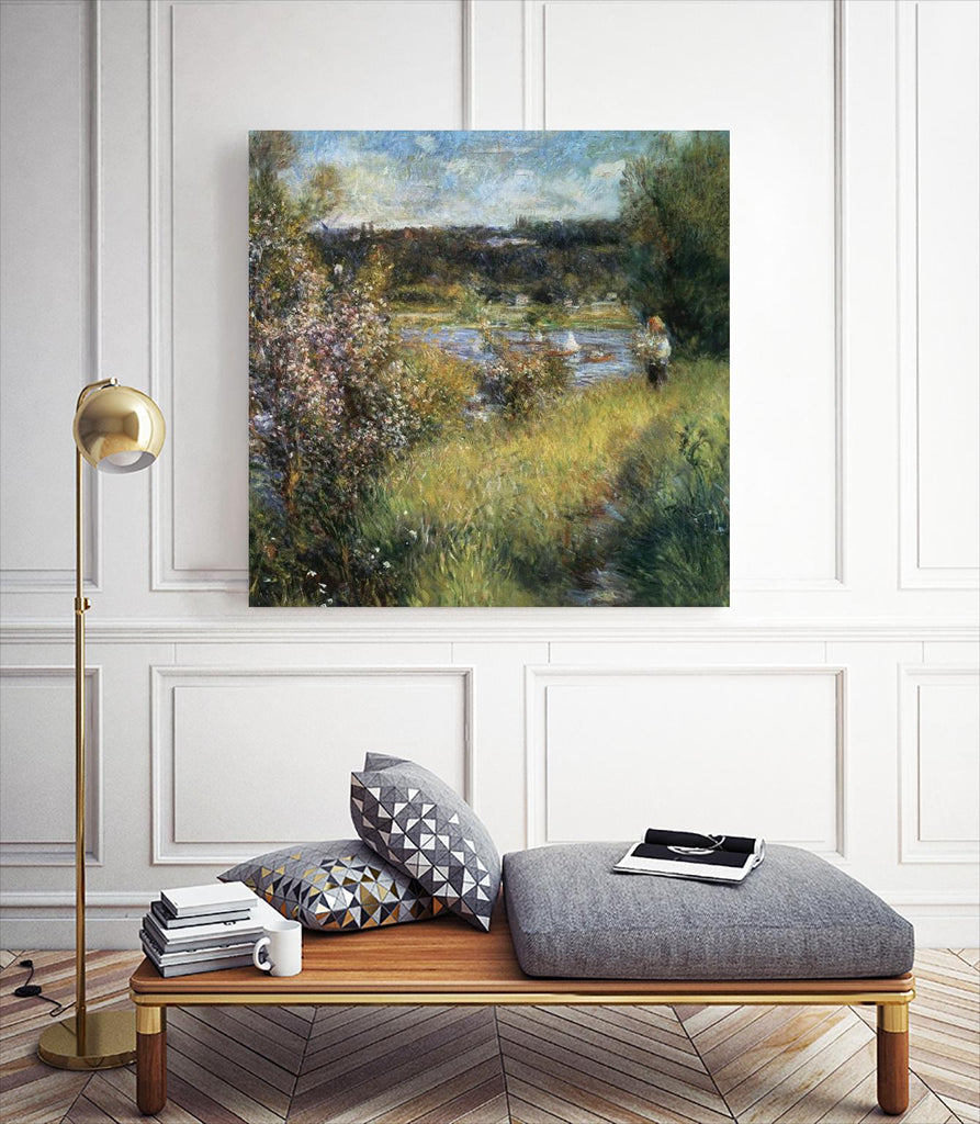 La Seine à Chatou by Pierre-Auguste Renoir on GIANT ART - green masters