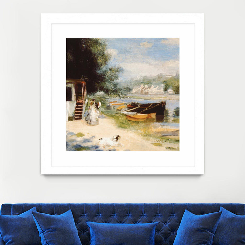 Vue de Bougival par Auguste Renoir sur GIANT ART - beige masters renoir