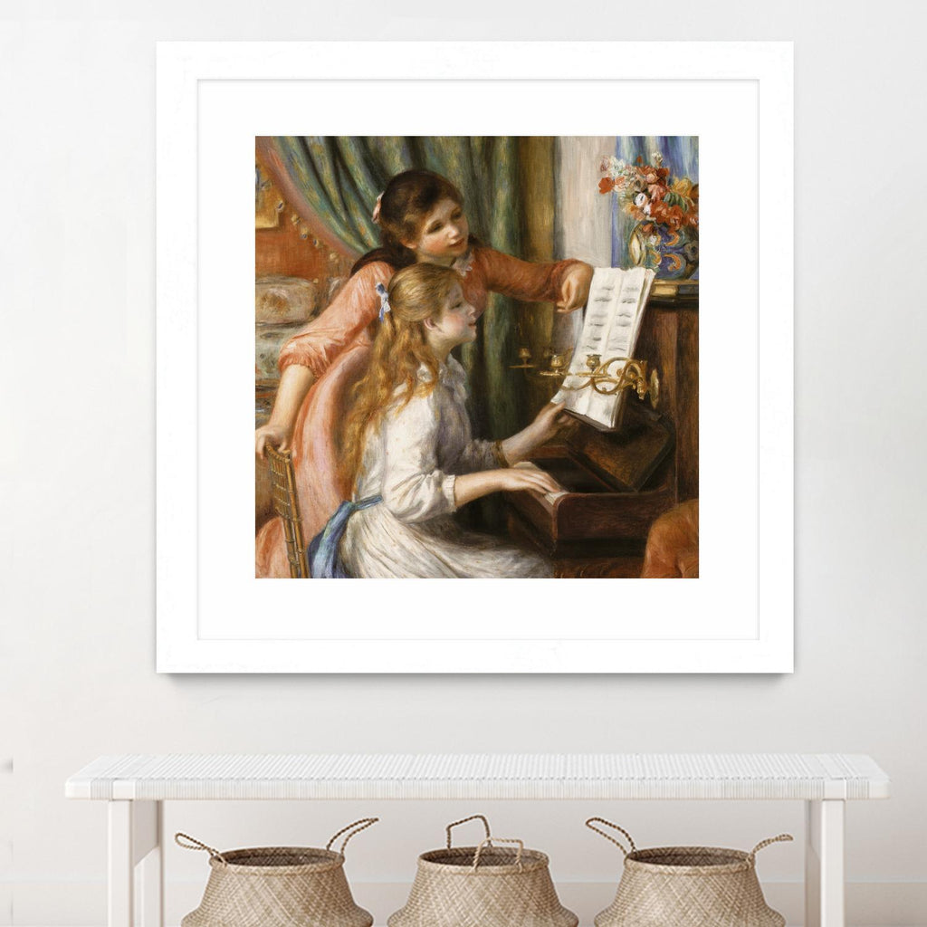 Jeunes filles au piano par Auguste Renoir sur GIANT ART - beige figuratif jeunes femmes
