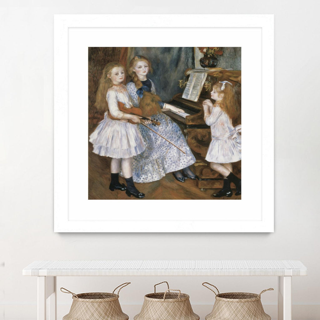 The daughters of Catulle Mendes by Auguste Renoir on GIANT ART - beige masters young women
