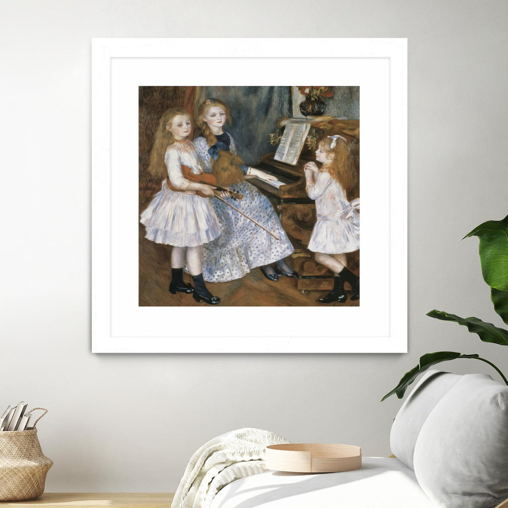 The daughters of Catulle Mendes by Auguste Renoir on GIANT ART - beige masters young women