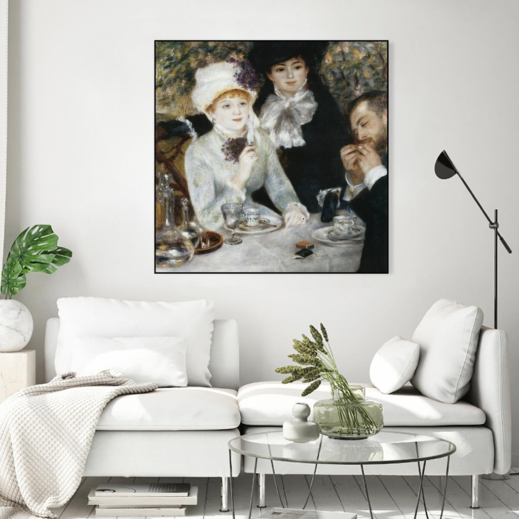 Après le déjeuner d'Auguste Renoir sur GIANT ART - Déjeuner figuratif blanc