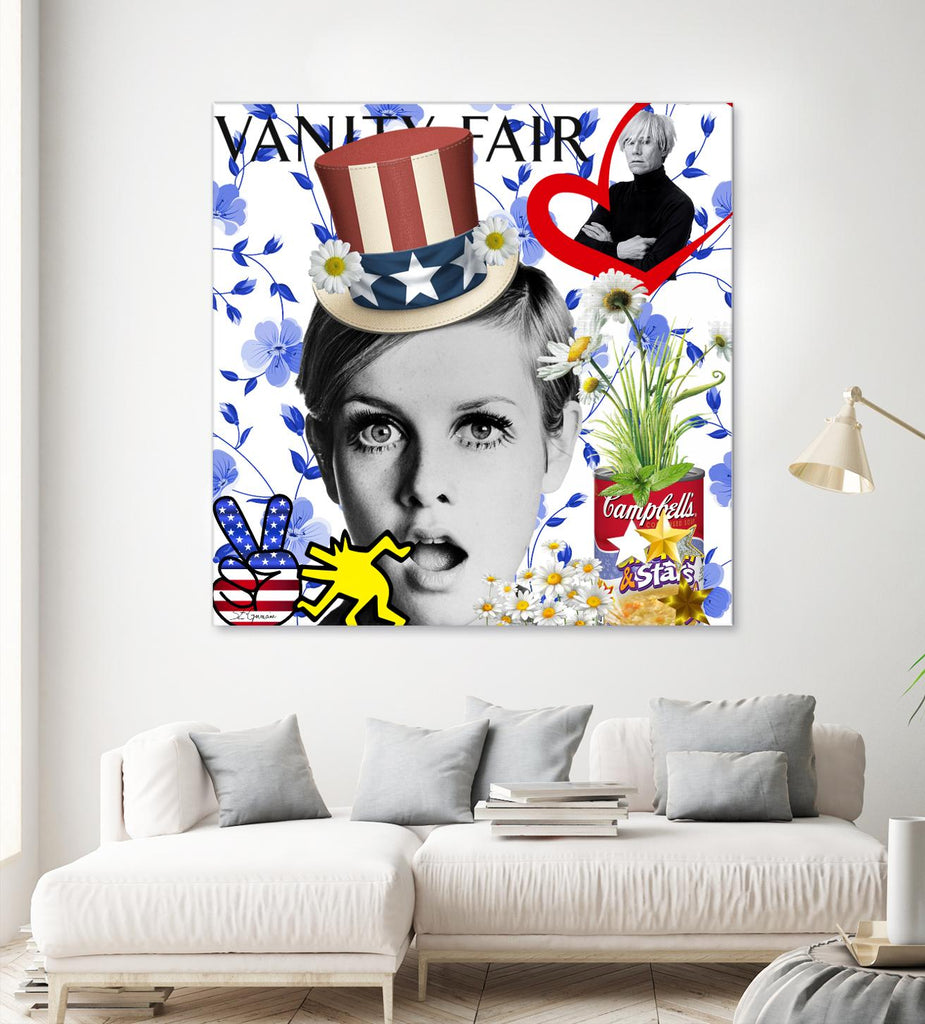 America by Carole  St-Germain on GIANT ART - red pop america