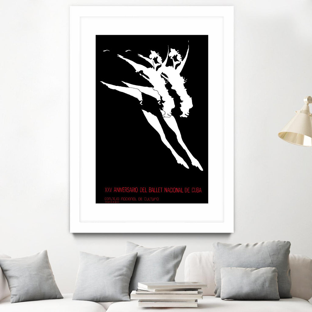 Ballet National de Cuba by Archive on GIANT ART - white black & white dancer