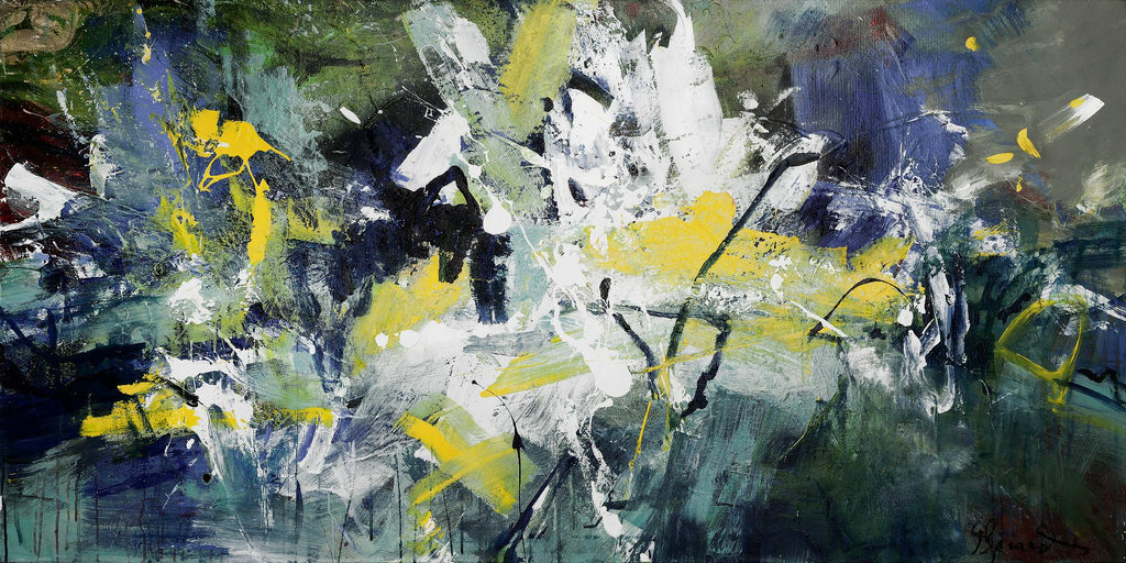 Sparkle de Doris Savard sur GIANT ART - vert abstrait savard